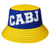 Boca Juniors Officia Piluso Bob Hat Yellow & Blue Design Sombrero para el Sol Diseño C.A.B.J, 48 cm / 18.89'