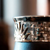 Matesur Imperial Mate Leather & Bronze - Sun of May Decorative Detail Mate Sol de Mayo Calabaza y Cuero, 10 cm / 3.94'