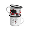 Mafalda Friends Retro Enamel Mug with Bombilla "Amigas" Design - Official Mate Cup