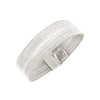Traces 20 Silver Woven Bracelet – 2 cm Wide, Handloom Fine Silver Strand