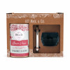 Mate & Co Flower Power Yerba Mate Gift Kit with Black Ceramic Mate & Bombilla, 220 g / 7.76 oz