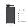 Stanley Hip Flask Black Stainless Steel, 236 ml / 7.98 fl oz