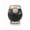 Calabaza Mate Gourd with Base, Rim & 100% Alpaca Embellishments, Small Size (Various Colors)