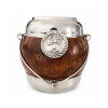 Calabaza Mate Gourd with 100% Alpaca Rim & Front Emblem, Small Size (Various Colors)