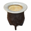 Camionero Carved Mate Gourd with Engraved Alpaca Rim (Various Colors)