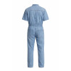 Apolo Leon1985 Men’s Short Sleeve Denim Jumpsuit Urban Overall