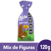 Milka Mix de Figuras Filled Milk Chocolate Easter Bunnies Assorted Cream Fillings, 120 g / 4.23 oz