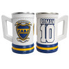 Boca Juniors Roman 10 3D Chop Jar with Aluminum Inner Cup, 500 ml / 16.9 oz Capacity