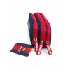 San Lorenzo Official Triple Zipper Pencil Case Blue & Red