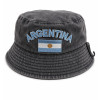 Argentina Bucket Hat with Embroidered Flag and Sun of May Design (Various Colors)