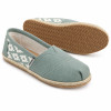 Pampa Campero Espadrilles Canvas Slip-On Shoes Green Mauve by Espacio Alazán