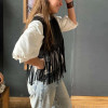 Guampa Handmade Leather & Textile Vest Black by Espacio Alazán