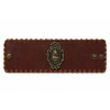Espacio Alazán Leather Bracelet with Argentine National Shield Bronze Detail