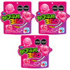 Arcor Mogul 360 Strawberry Flavor Gummy Candy Cubes, 61 g / 2.15 oz (pack of 3)