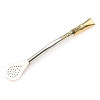 Matesur World Cup 3 Stars Alpaca & Bronze Mate Bombilla Straw, 18 cm / 7.08 in