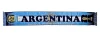 AFA Argentina White & Light Blue Soft Soccer Fan Scarf with AFA Crest & World Cup Design, 150 cm x 21 cm / 59" x 8.3"