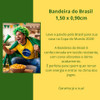 Brazil National Flag Polyester Banner for Sports Events & Decor, 150 x 90 cm / 59 x 35 in