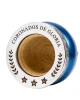 Laska Imperial Gourd Mate Blue Leather with Sun of May Detail