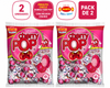 Cherry Pop Cherry Bubble Gum Filled Lollipops, 700 g / 24.69 oz (pack of 2)