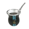 Kyma AFA Limited Edition Black Stainless Steel Mate Cup with Bombilla
