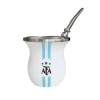 Kyma AFA Limited Edition White Stainless Steel Mate Cup with Bombilla