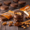 Dr. Peanut Dulce de Leche Alfajor with Milk Chocolate Coating, 55 g / 1.94 oz (box of 12)