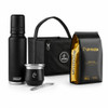 Un Mate Yerba Mate Set with Waterproof Carrying Bag, Re Black Mate Cup, Coleman 1.2 L Thermos, Bombilla & Yerba