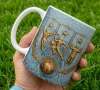 Taza Ceramic Mug Argentina Three Stars World Cup Champions Design