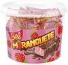 Moranguete Chocolate Strawberry Bonbons Jar, 450 g / 15.87 oz (50 Units)