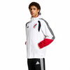 Adidas River Plate 26/27 Waterproof Jacket White Team Power Red Climaproof