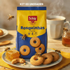 Schar Hoops Gluten Free & Lactose Free Honey Ring Cookies, 200 g / 7.05 oz (pack of 3)