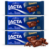 Lacta Amaro 40% Cocoa Dark Chocolate Bar, 80 g / 2.82 oz (pack of 3)
