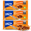 Lacta Recheados Milk Chocolate Bar with Salted Caramel Filling, 104 g / 3.67 oz (pack of 3)
