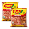 Yoki Natural Raw Peanuts, Skin-On, Shelled, Unsalted, 500 g / 17.64 oz (pack of 2)