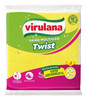 Virulana Twist Paño Multiuso Houseware Cleaning Rag Highly Absorbent Cleaning Cloth Bleach Resistant & No Fluff, 38 cm x 36 cm / 14.9 in x 14.1 in (pack of 3)