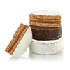 Successo Alfajores Mixed Milk Chocolate & Italian Meringue Merengue Alfajores Filled with Dulce de Leche - Trans Fat Free, 600 g / 21.16 oz (box of 12 alfajores)