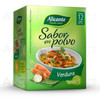 Alicante Sabor En Polvo Verdura Polvo Sazonador Listo Para Usar, 7.5 g / 0.26 oz c/u (caja de 12 bolsitas)