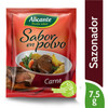 Alicante Sabor En Polvo Carne Meat Flavored Powder  Ready To Use Seasoning Broth, 7.5 g / 0.26 oz ea (box of 12 pouches)