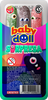 Baby Doll Chupetín Sorpresa Assorted Lollipops with Surprises Assorted Flavors Apple, Cherry & Grape, 216 g / 7.6 oz (box of 12 trays of 3 count)
