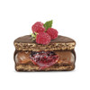 Guolis Alfajores Premium Extra Blend Semi-Bitter Chocolate Alfajor With Dulce de Leche & Raspberry Filling, 60 g / 2.12 oz ea (box of 18 alfajores)