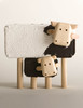 Vaca Con Ternero Cuero Natural Top Handmade Cow & Calf In Cowhide And Wood Doll Decorative Animal Doll Toy by Taller Clavelli, 19 cm x 22 cm x 9 cm / 7.5" x 8.9" x 3.5 "