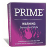 Prime Warming Preservativos Lubricated Latex Condoms Warm Feeling Condoms with Lubricant Gel, 3 boxes with 3 condoms ea (9 count)