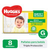 Huggies Pañales Grandes Baby Diapers Large Size Disposable Baby Diapers Triple Protection 20 lb to 27.5 lb, 3 packs of 8 (24 count)