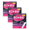 Tampones Kotex Tampones Mini Tampones ligeramente absorbentes con tecnología de protección azul, 8 unidades (paquete de 3)