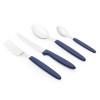 Tramontina Ipanema Azul Juego de Cubiertos Stainless Steel Flatware Set with Polypropylene Handles Cutlery Set Service For 6 People (24 pc)