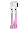 Tramontina My Best Friend Rosa Juego de Cubiertos Infantil Children's Flatware Set Fork & Spoon BPA-Free - Pink (2 pc)