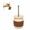 Mate Urbano Bravo Mate Gourd with Stainless Steel Bombilla Self-Extracting Yerba, Easy to Clean (Various Colors Available)