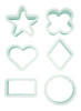 Molde Para Galletitas Manual, Cookies Cutter Mold Kit, (6 units)