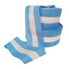 Rollo Cinta Celeste y Blanca Argentina Lightblue & White Nylon Ribbon for Home Decor, 70 mm wide x 10 m long