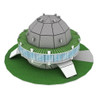 Rompecabezas 3D Planetario Galileo Galilei Buenos Aires 3D Jigsaw Puzzle Planetary Architecture 16-Piece Game for Kids & Family, 14 cm x 14 cm x 7.1 cm